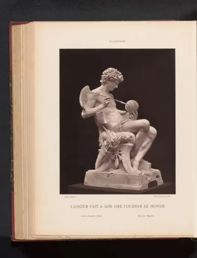 Sculptuur L'Amour fait a son gre tourner le monde door Claudius Marioton