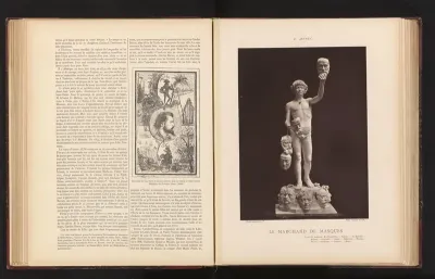 Sculptuur 'Le marchand de masques' door Zacharie Astruc
