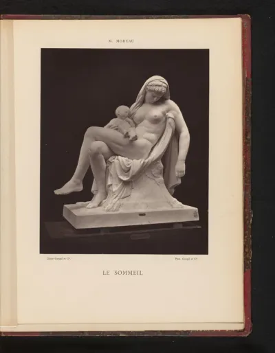 Sculptuur 'Le sommeil' door Mathurin Moreau