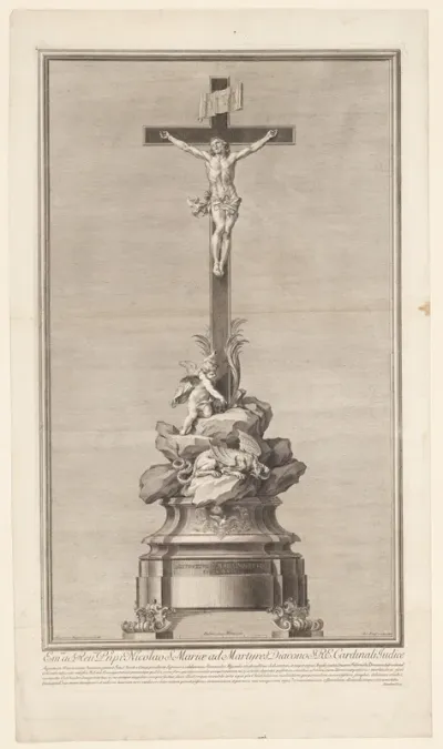 Sculptuur met kruisbeeld