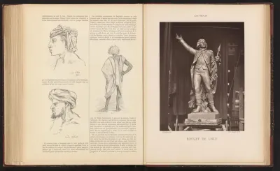 Sculptuur 'Rouget de Lisle' door Frédéric Auguste Bartholdi