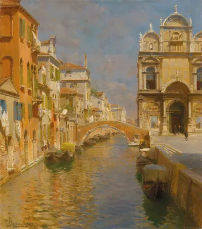 Scuola Grande di San Marco and the Ponte Cavallo on the Rio dei Mendicanti, Venice