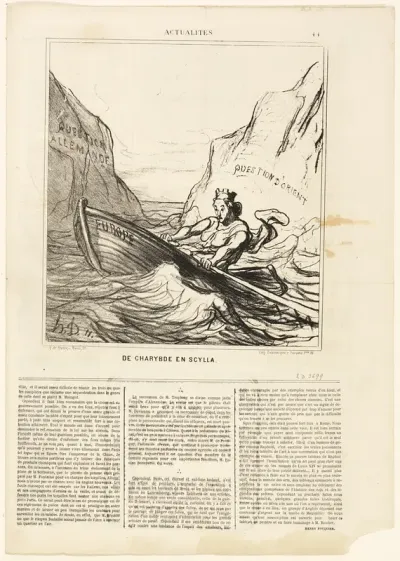 Scylla and Charybds, plate 44 from Actualités