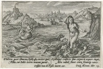 Scylla in een monster veranderd
