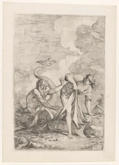 Scylla vlucht voor Glaucus