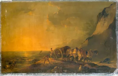 Sea Shore with Horse and Cart