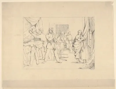 Searching for Arms (from Confederate War Etchings)