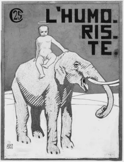 Seated Angel (cover design for "L'Humoriste")