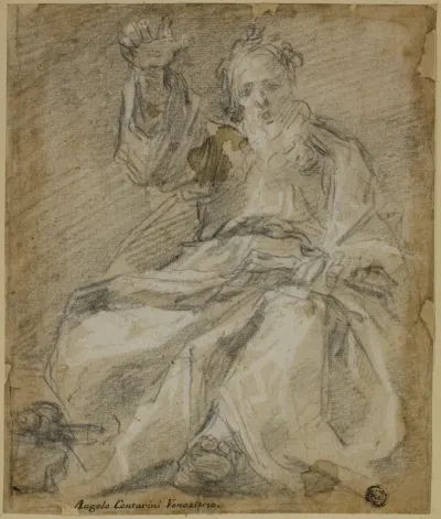 Seated Bearded Figure (Prophet?)