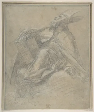 Seated Bishop Holding a Book