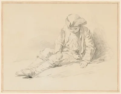 Seated Boy with Head Down