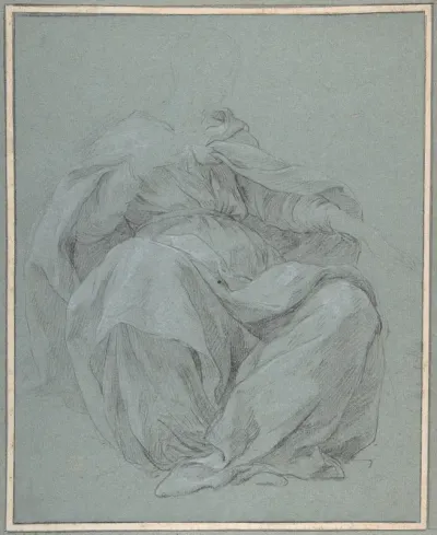 Seated Draped Figure