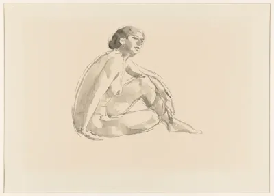Seated Female Nude