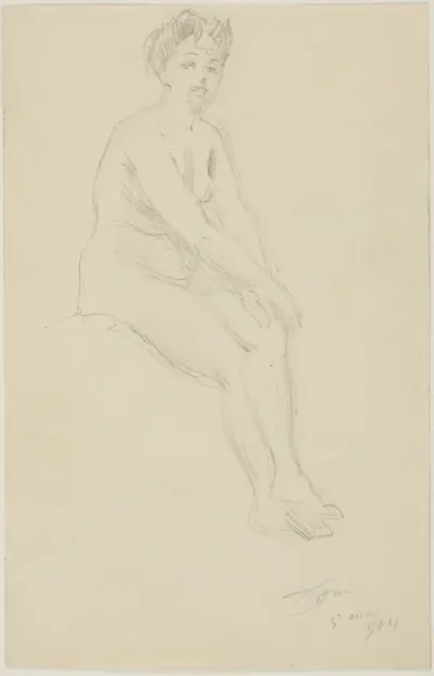Seated Female Nude