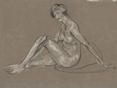 Seated Female Nude
