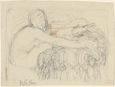 Seated Figure with Arms Outstretched