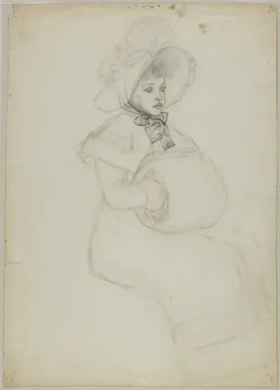 Seated Girl with Muff