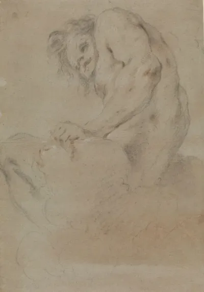 Seated male Nude