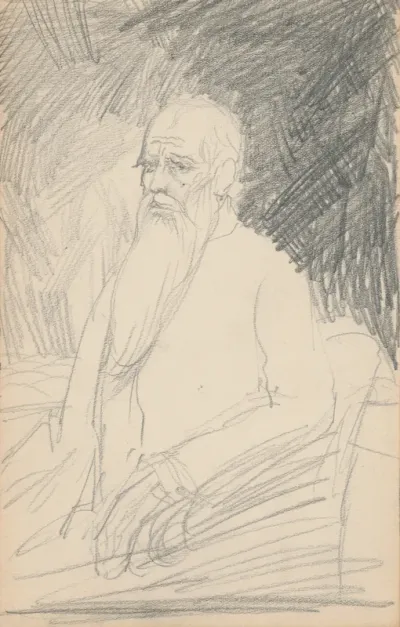 Seated Man with a Long Beard