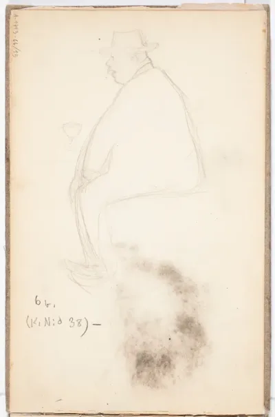 Seated Man with Hat