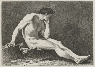 Seated Man with Head in Hand