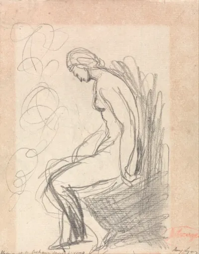 Seated Nude Woman (Hygeia at Doctor Graham's)