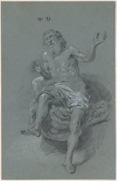 Seated old man