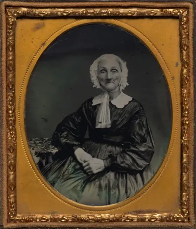 Seated old woman