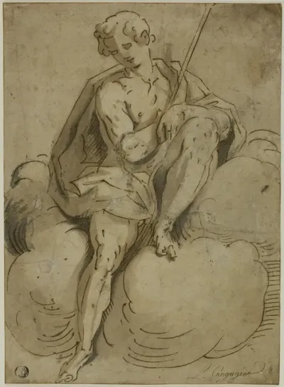 Seated Saint John the Baptist