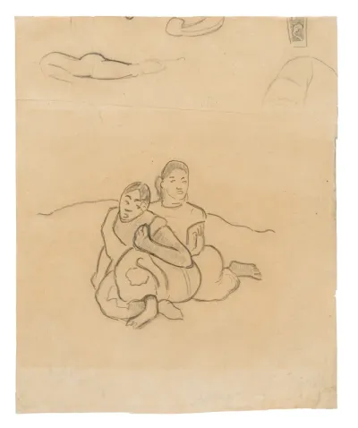 Seated Tahitian Women (related to the painting Nafea faa ipoipo [When Will You Marry?]) and Other Sketches