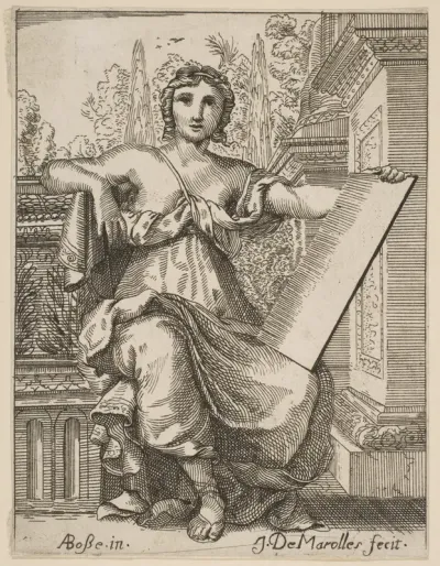 Seated Woman Holding a Tablet