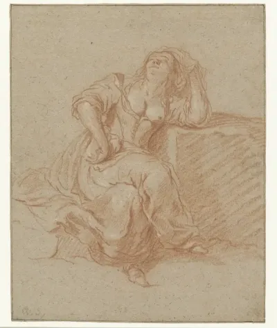 Seated Woman in a Lascivious Pose
