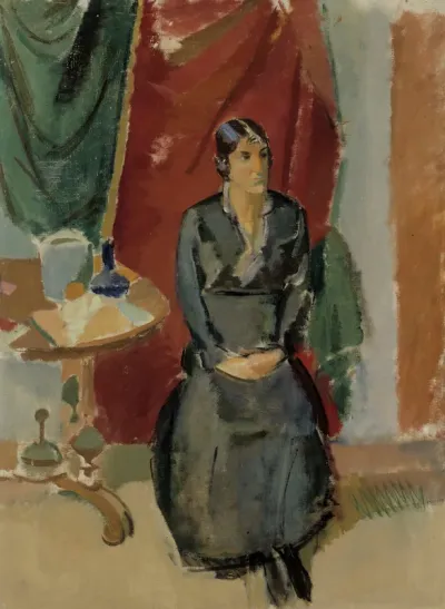 Seated Woman in Black