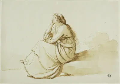Seated Woman in Profile