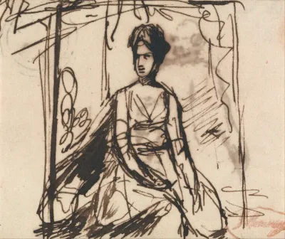 Seated Woman, Possibly Mrs. Harris