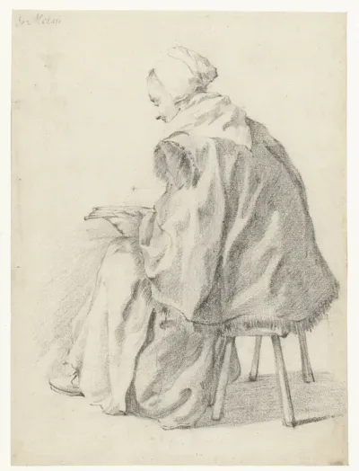 Seated Woman, Reading a Book