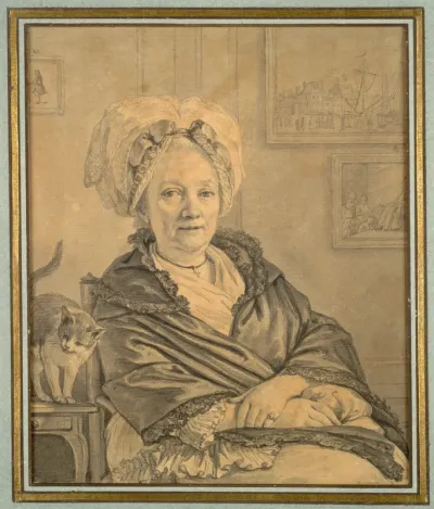 Seated Woman with a Cat