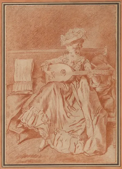 Seated Woman with a Mandolin