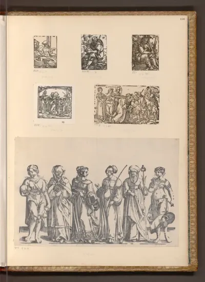 Sechs Frauen aus dem Alten Testament; Heilige; Allegorie auf das Mönchtum
