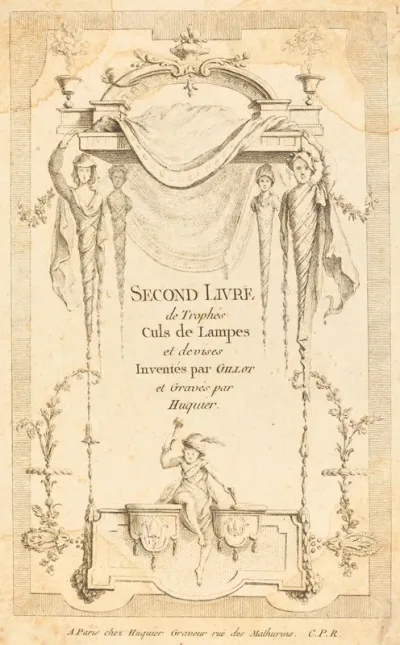 Second Livre de Trophés Culs de Lampes et Devises: Title Page