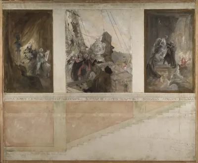 Second Proposed Decoration of the Walls in the Lower Hall of the NM