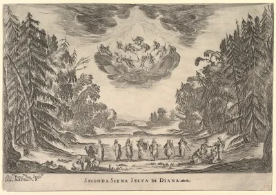 Second Scene, in Diana's forest, from "The marriage of the gods" (Le nozze degli Dei)