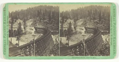 Secret Town Trestle, near Gold Run, from the series "Central Pacific Railroad"