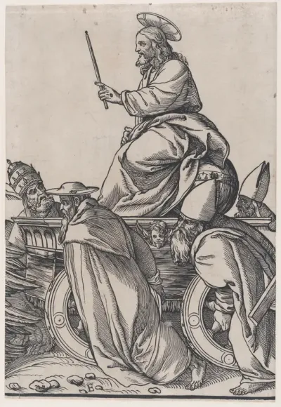 Section E: Christ Riding on a Triumphal Cart, from "The Triumph of Christ"