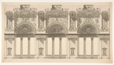 Section of a "Galerie dans le palais d'un souverain"