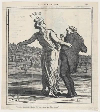 See, Mr. Réac, it is quite enought!, from 'News of the day,' published in "Le Charivari"