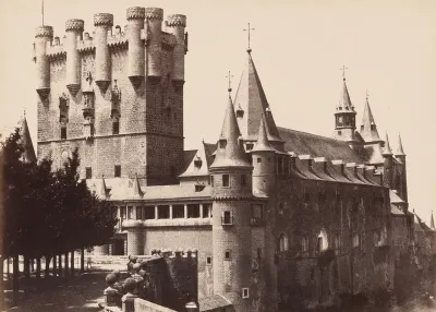 Segovia, Façade of the Alcazar and Moorish Tower