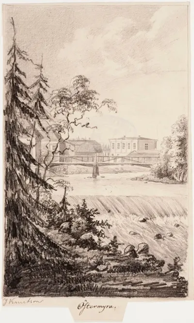 Seinäjoki, original drawing for Finland Depicted in Drawings
