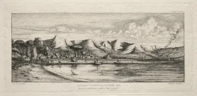 Seine Fishing off Charcoal Burners' Point, Akaroa, Banks' Peninsula, 1845