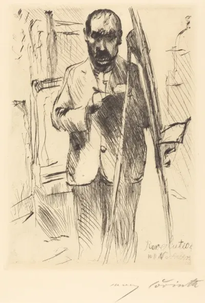 Selbstbildnis an der Staffelei (Self-Portrait with Easel)